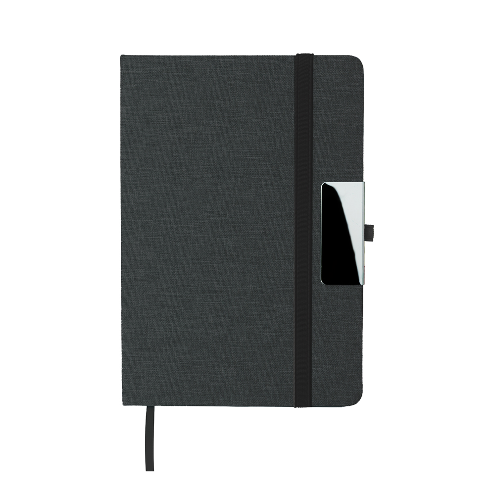 Caderno A5 com Capa Rpet — cor Preto
