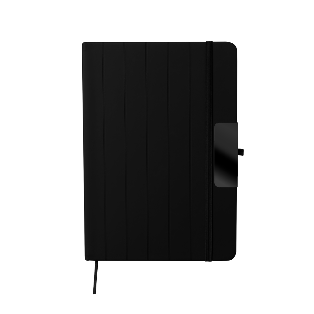 Caderno A5 em Pu (21x15cm) — cor Preto