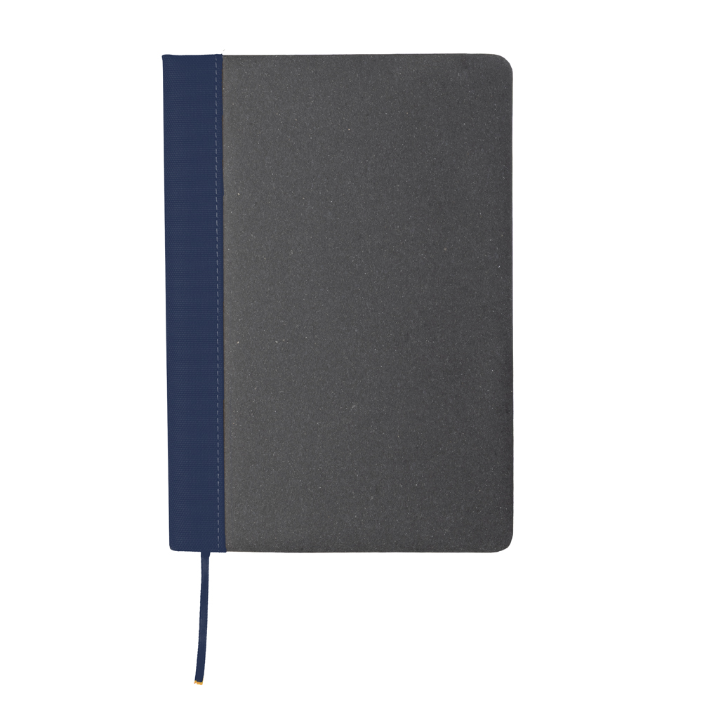 Caderno A5 em Couro Reciclado — cor Azul