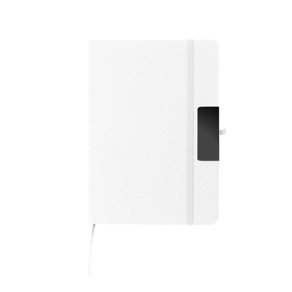 Caderno A5 em Pu (21x15cm) — cor Branco