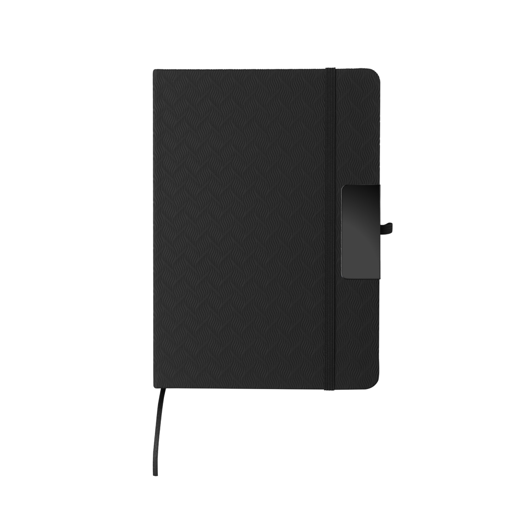 Caderno A5 em Pu (21x15cm) — cor Preto